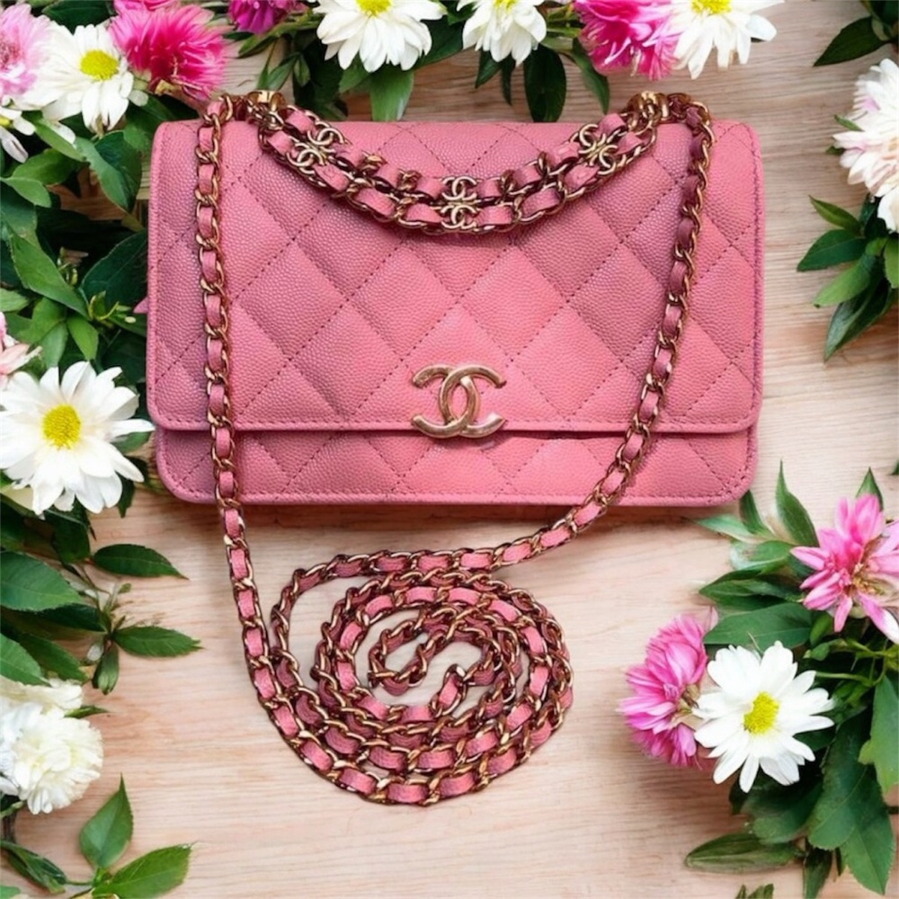 Chanel Coco First Wallet On Chain WOC, Gold Hardware! Limited Edition!Brand New!